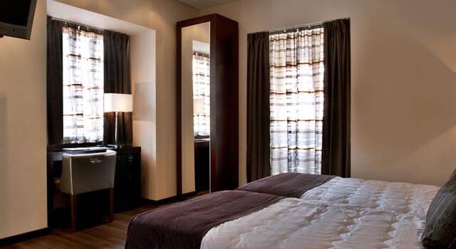 Tweepersoonskamer van Hotel Turim Restauradores in Lissabon