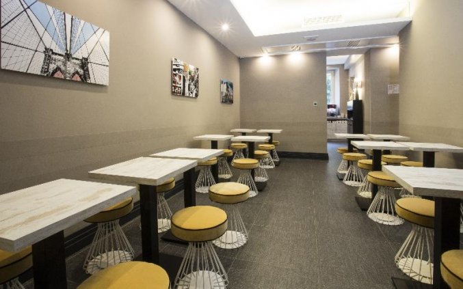 Ontbijtzaal van Hotel The Guardian Rome