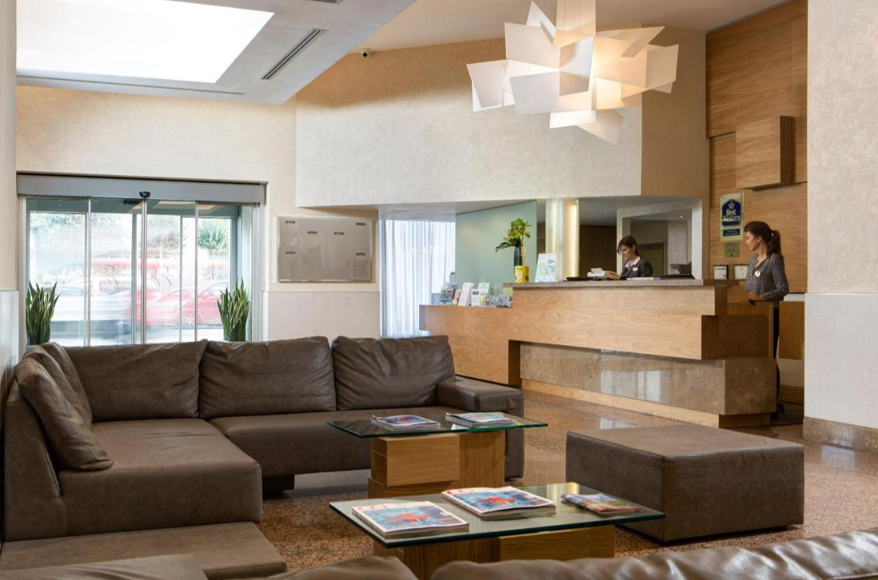 Lounge en receptie van Hotel Best Western President Rome