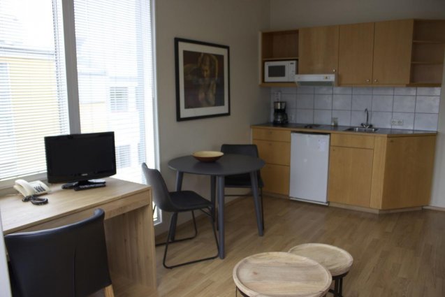 Tweepersoonskamer van Hotel Fron in IJsland