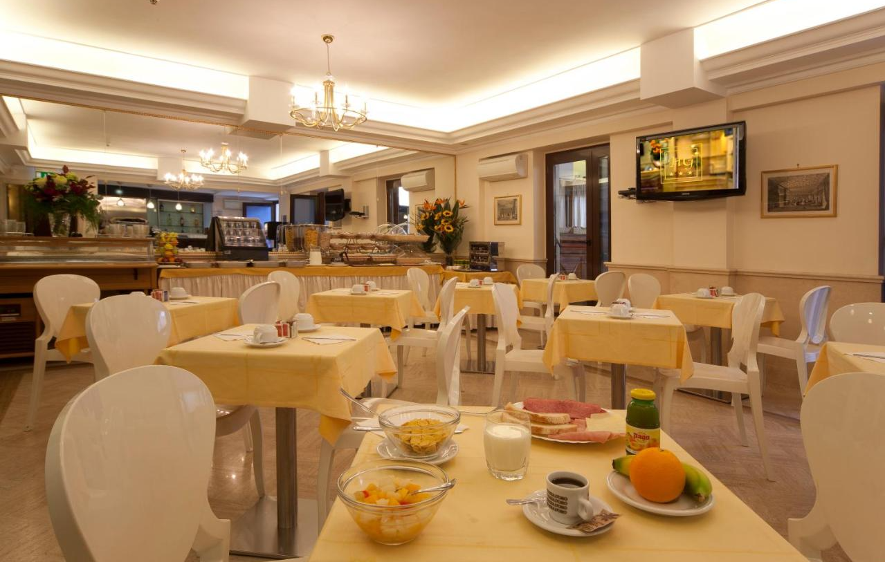Ontbijtzaal van Hotel Galileo Rome