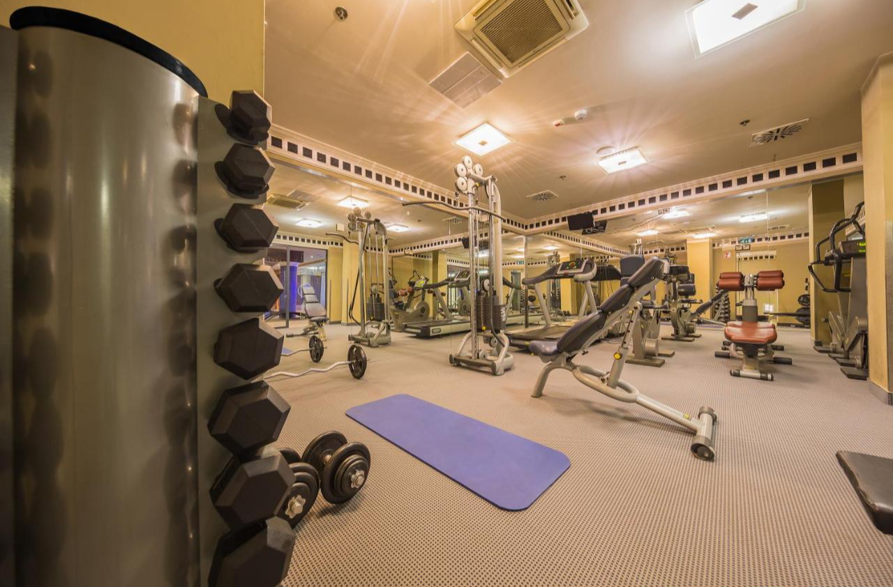 Fitnessruimte van Hotel President in Budapest