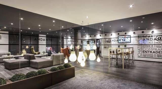 Lobby van hotel Andante in Barcelona