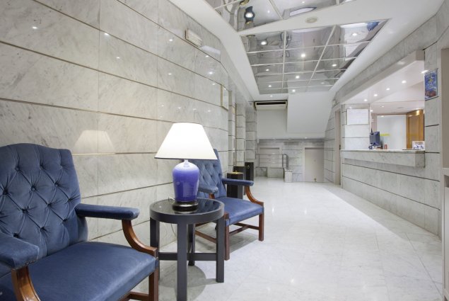 Receptie van Espahotel Gran Via in Madrid