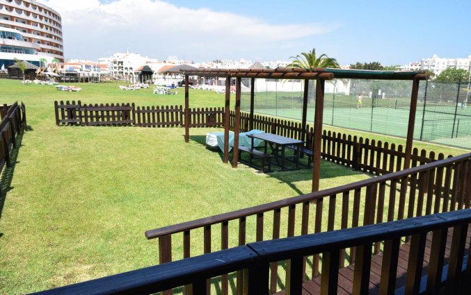 Tuin van Appartementen Paraiso Albufeira in Algarve