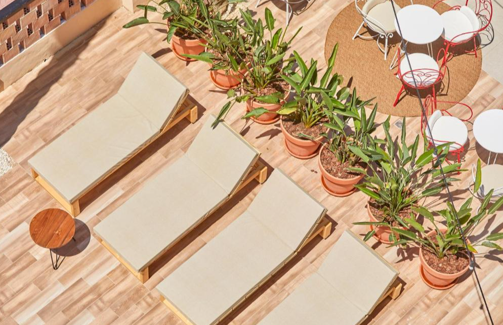 Terras tent Capi Playa