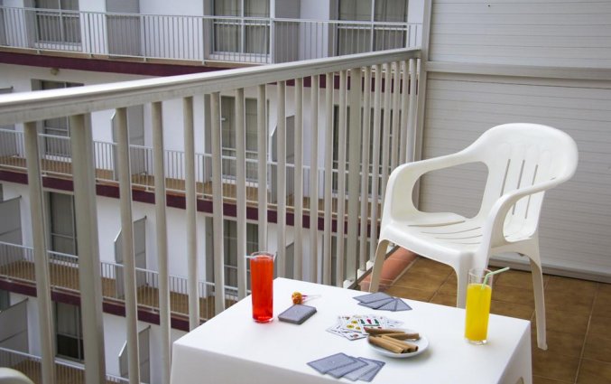 Balkon van Hotel Papi aan de Costa Brava