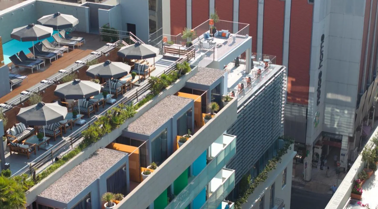 Dakterras  hotel Fresh 