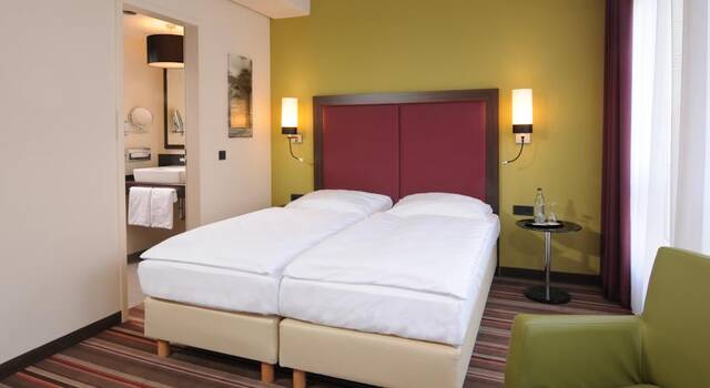Tweepersoonskamer van Hotel Leonardo in Berlijn