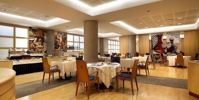 Ontbijtgedeelte in Pacific Hotel Fortino Turijn