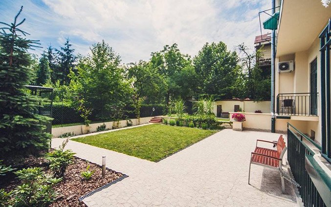 Tuin van Appartementen 4Seasons in Krakau