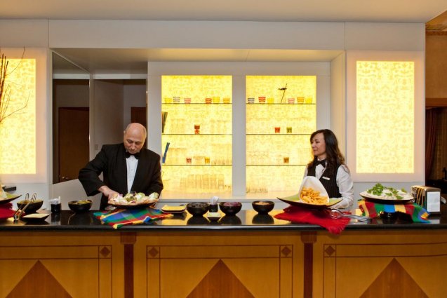 De receptie van Hotel Qualys Nasco Milaan