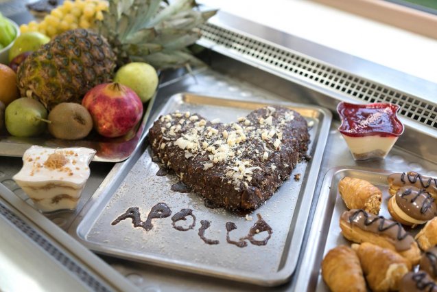 Buffet van Aparthotel Apollo in Kreta