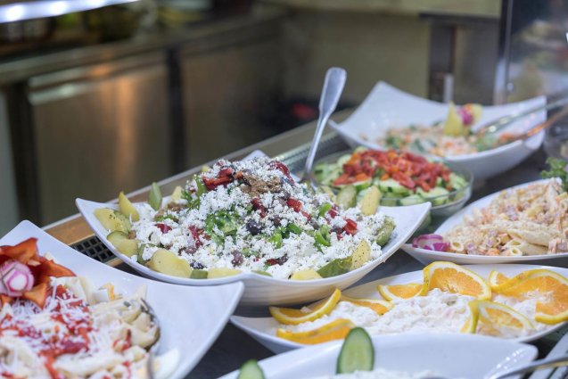 Buffet van Aparthotel Apollo in Kreta