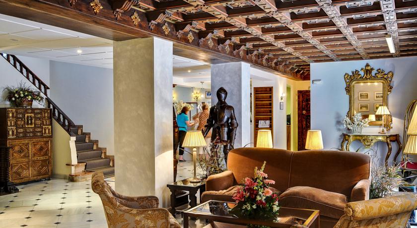 Zitgedeelte van Hotel Murillo in Sevilla