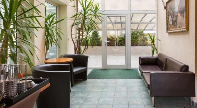 Zithoek van Hotel Augustus et Otto in Praag