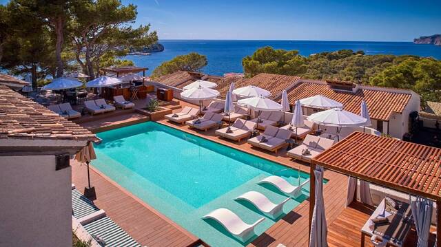Purobeach Resort Santa Ponsa - zwembad met palmbomen