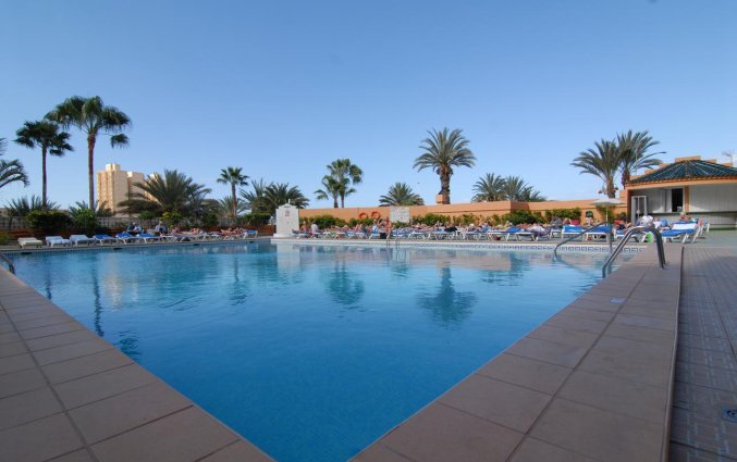 zwembad van appartementen Caribe  