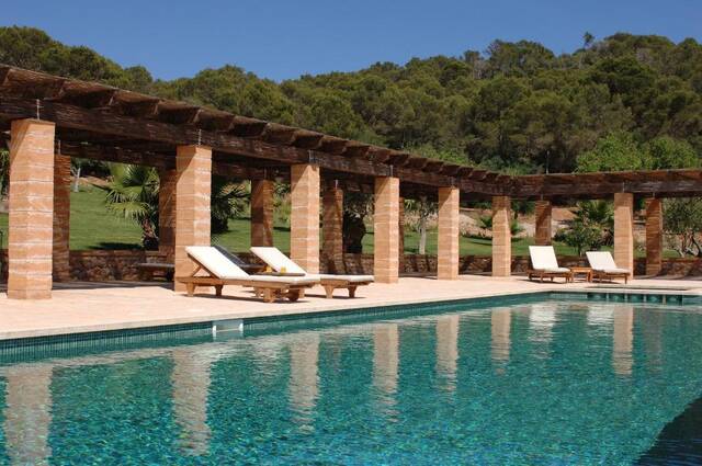 Hotel Rural Son Terrassa - loungeterras bij het zwembad