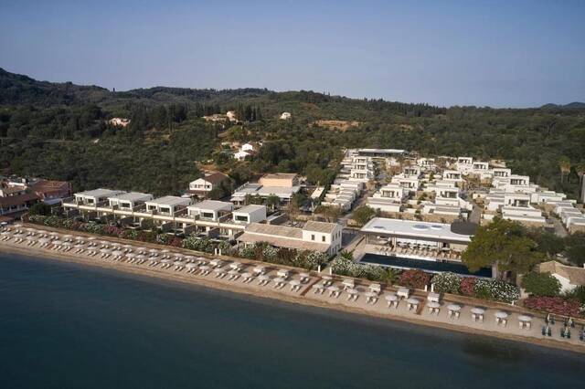 The Olivar Suites - luchtfoto van het resort aan het strand