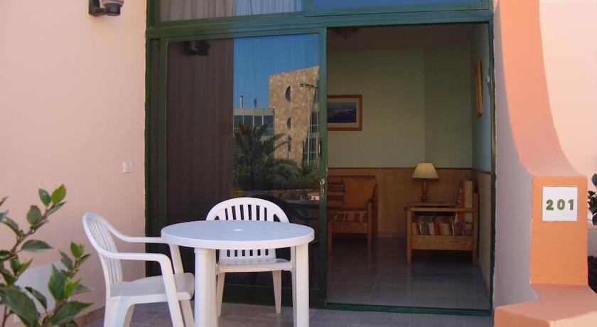 Terras van Bungalows Castillo Playa op Fuerteventura