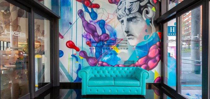 Entree van Hotel Gran Bilbao