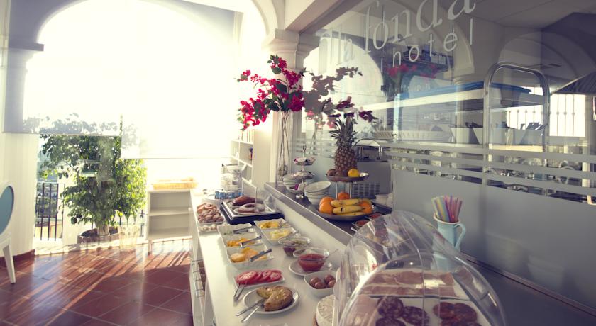 Buffet van Hotel La Fonda in Andalusië