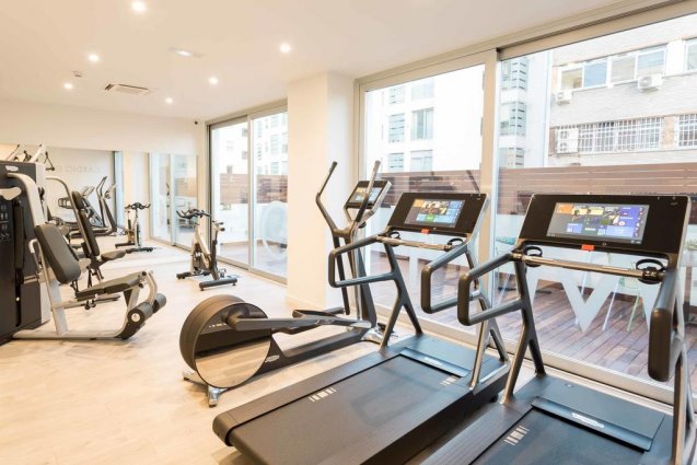 Fitnessruimte van Hotel Artiem in Madrid