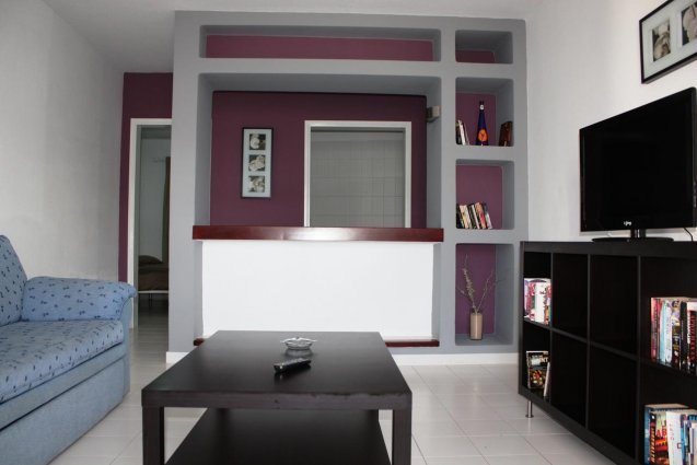 Woonkamer van een appartement van Hotel Vista Mar op Lanzarote de Canarische Eilanden