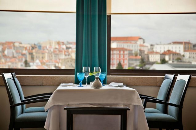 Uitzicht vanuit Hotel Mundial in Lissabon
