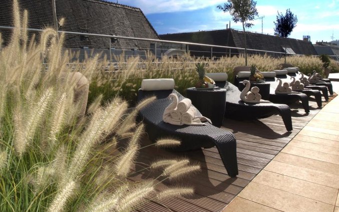 Dakterras van Hotel Continental in Budapest