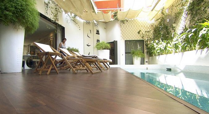 Zwembadterras van Hotel Bab in Marrakech