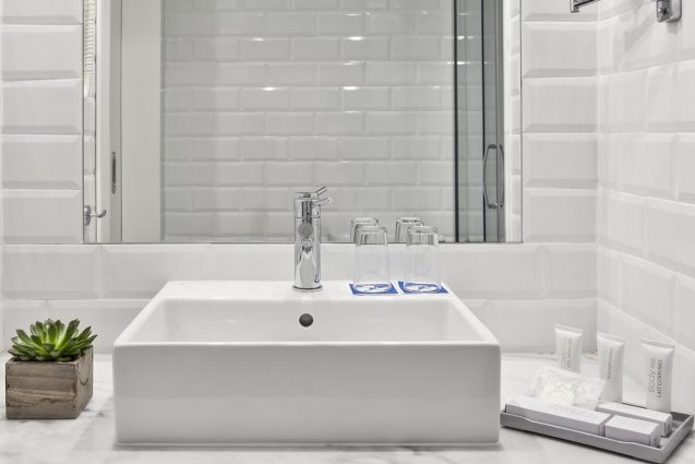 Badkamer van Hotel Delamar in Lloret de Mar