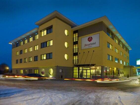 Voorkant van Hotel Focus in Gdansk