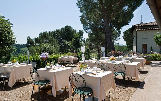 Terras van Bed and breakfast Poderi Arcangelo in Toscane