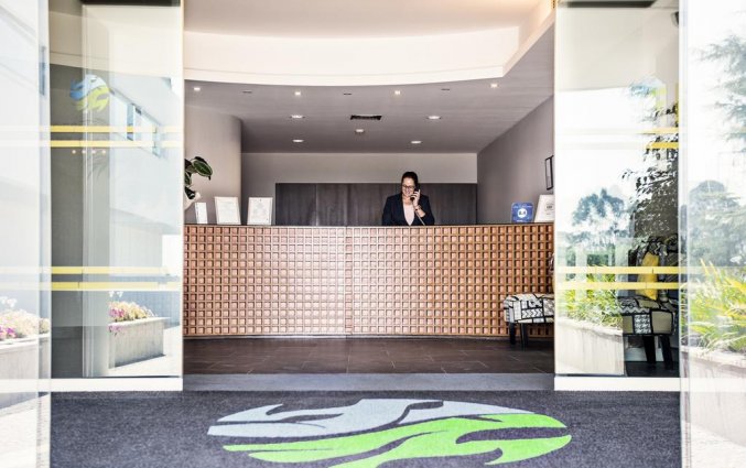 Receptie van Hotel Sao Felix in Noord-Portugal 