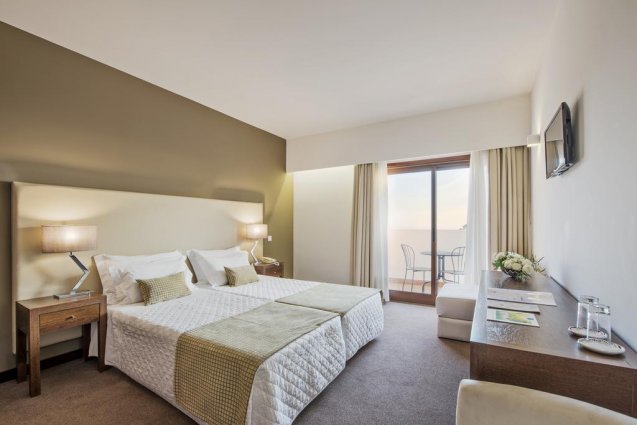 Tweepersoonskamer van Hotel São Félix Hillside in Noord-Portugal