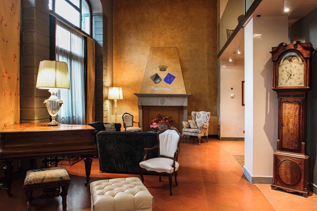 Lounge van Hotel Kraft in Florence
