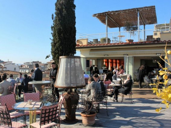 Terras van Hotel Kraft in Florence