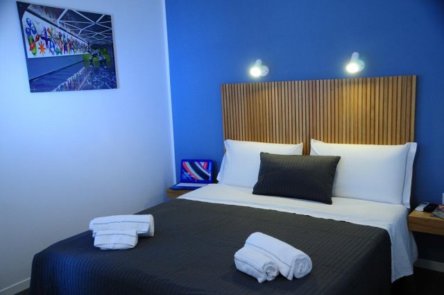 Tweepersoonskamer van Bed & Breakfast Maison Du La Metro