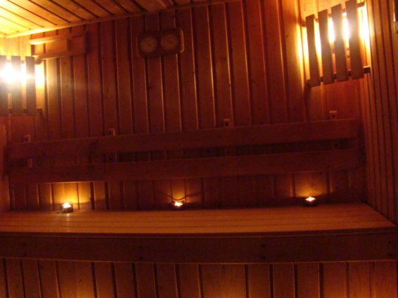 Sauna van Sunny Coast Resort in Malta