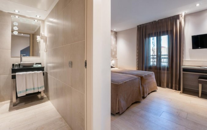 Tweepersoonskamer van Hotel Santa Marta in Barcelona