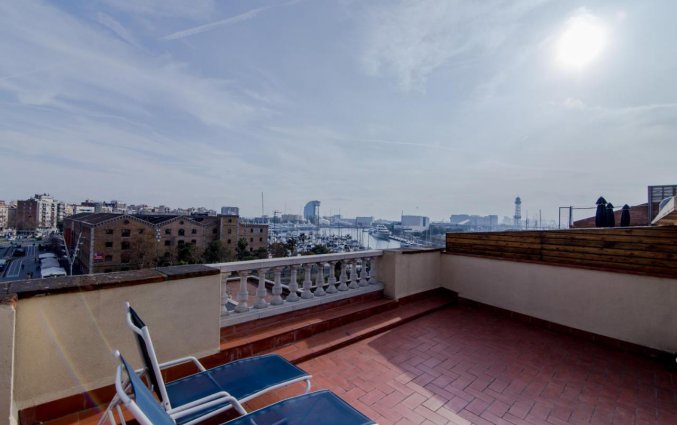 Dakterras van Del Mar Barcelona