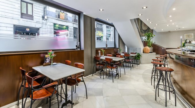 De bar van Hotel Suizo Barcelona