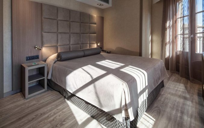Tweepersoonskamer van Hotel Suizo Barcelona