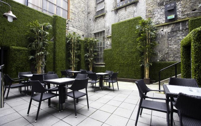 Terras van Hotel Temple Bar Inn in Dublin