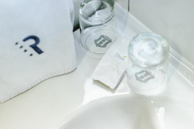 Badkamer van een tweepersoonskamer van Hotel Royal Park in Budapest