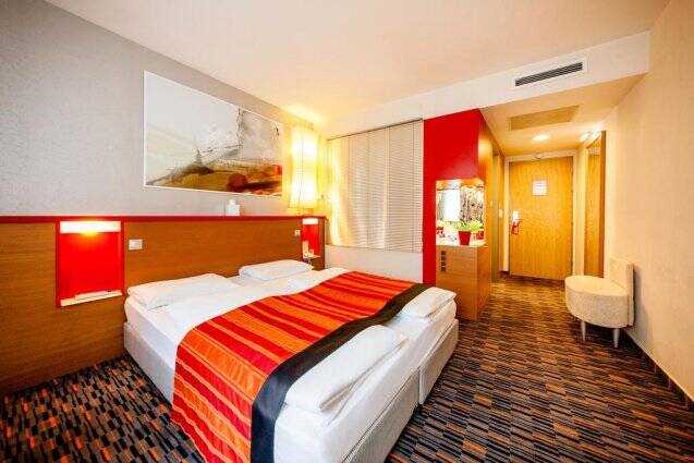 Tweepersoonskamer van Hotel Royal Park in Budapest