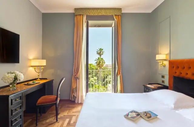 Hotel Grand Villa Politi slaapkamer