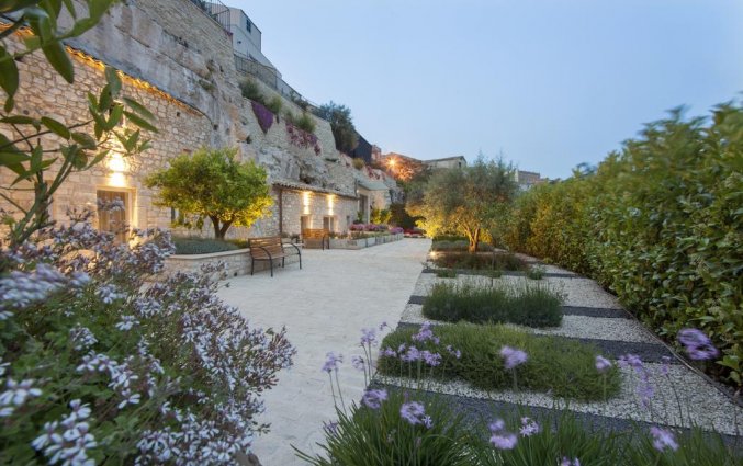 Tuin van Hotel San Giorgio Palace op Sicilië